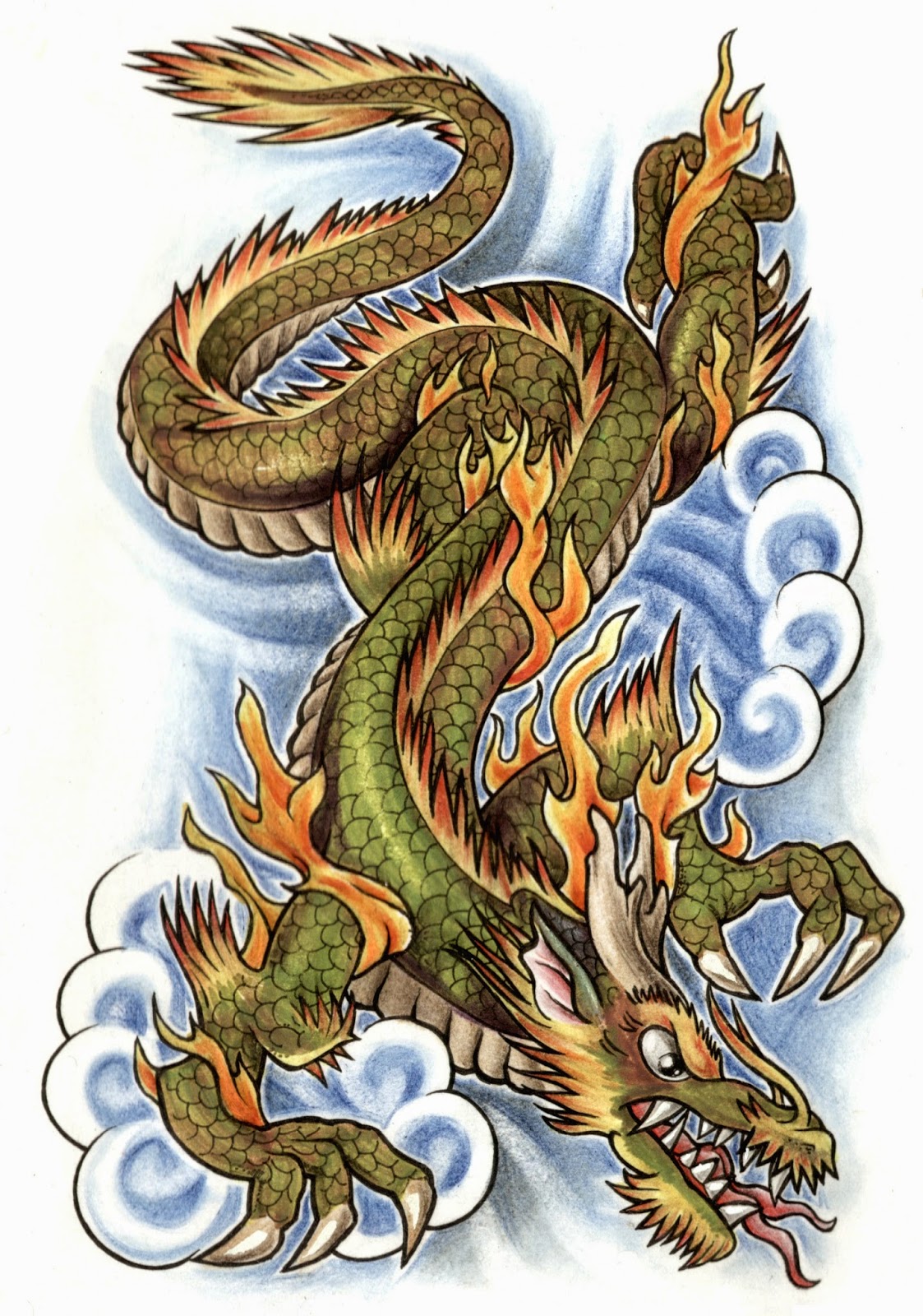 Китайский дракон ползет вверх